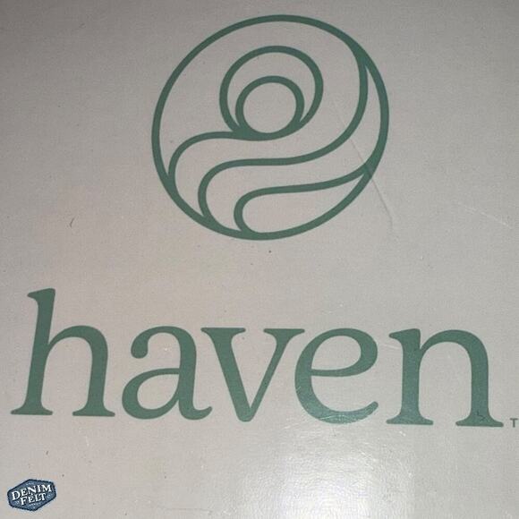 Haven Wave Small/Medium Organic Ribbed Cotton Robe in Silver Peony | NEW/NIB! - Picture 3 of 6